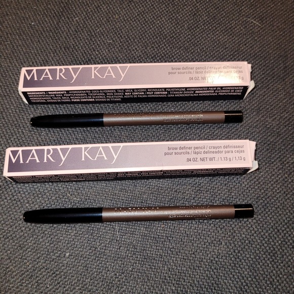 Mary Kay Other - X2 Mary Kay BRUNETTE Eyebrow Brow Definer Wood Pencil 034731 NEW In Box